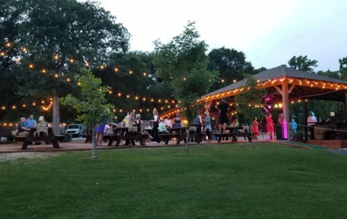 Corporate event venue setup at Fort Worth Country Memories Fort Worth Texas