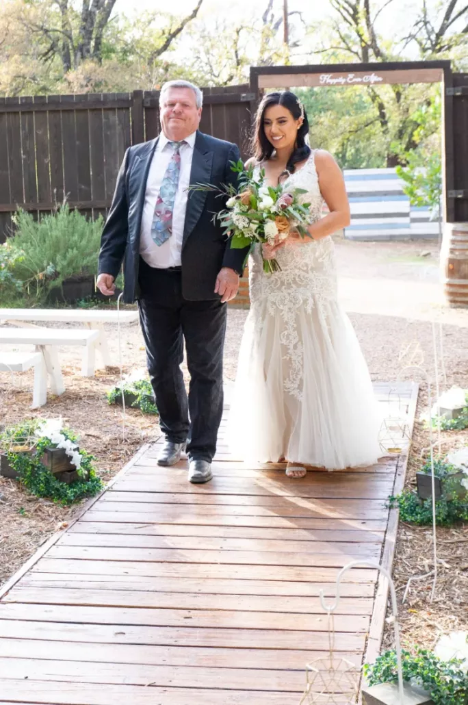 Walking the Bride down the aisle