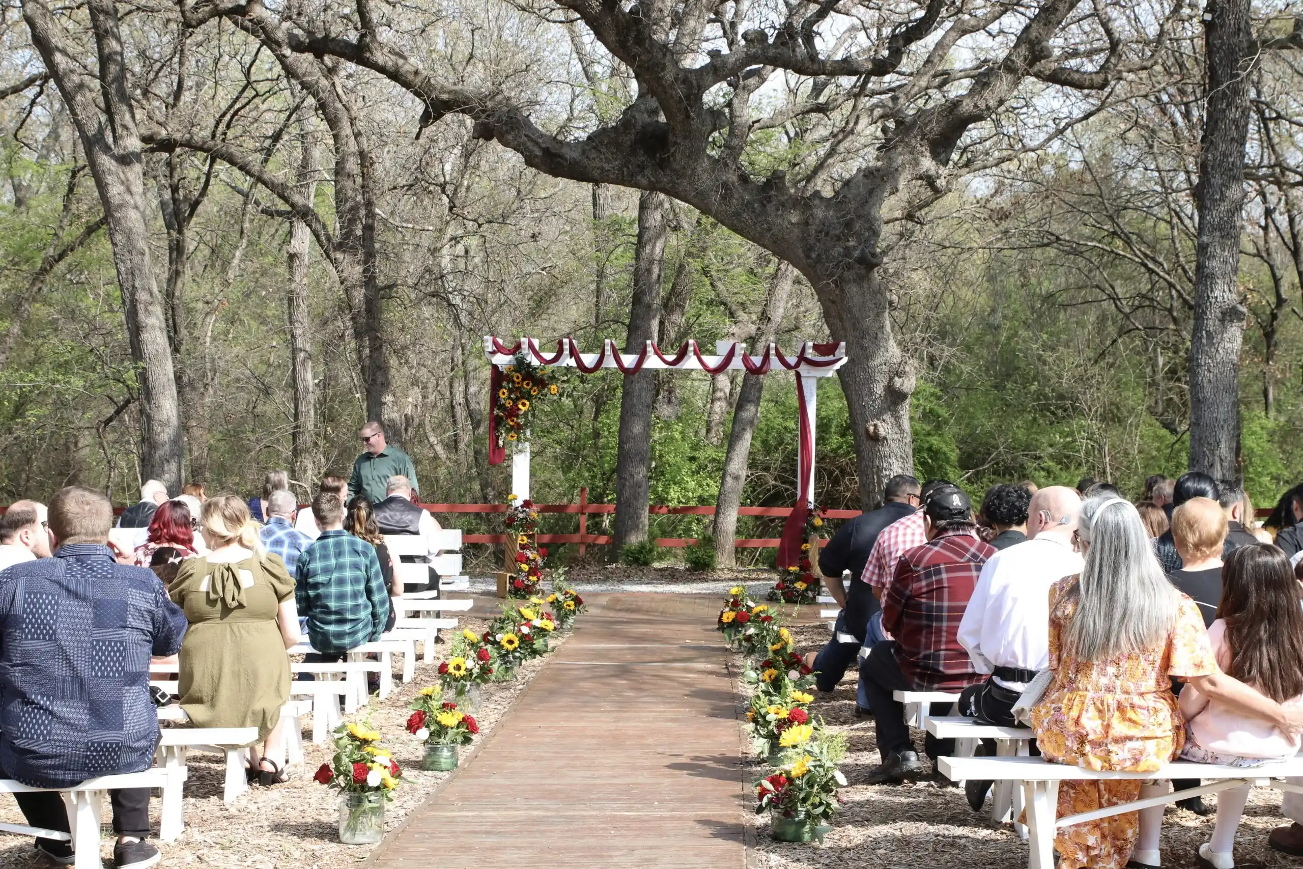 IMG Fort Worth Country Memories Fall Wedding Ceremony Space in Texas
