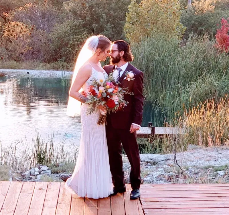 Pond View Wedding Photography at fort worth country memories