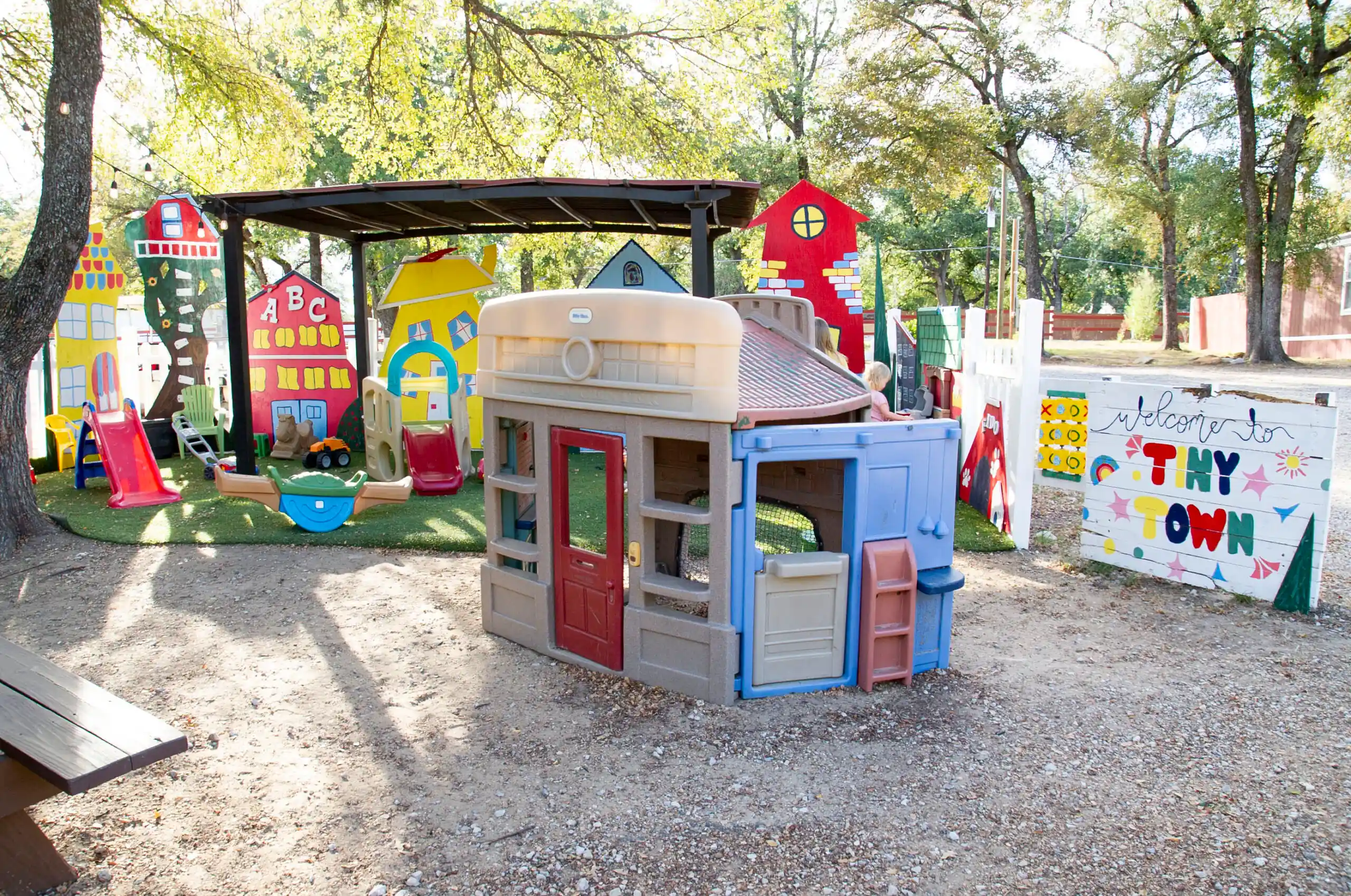 Tiny Tiny Game Play Area for Kids at Fort Worth Country Memories